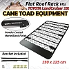 Flat Roof Rack Fits TOYOTA Land Cruiser 100 Aluminium Alloy Powder Coated Low Profile 4wd Luggage Carrier Trade - Image 1