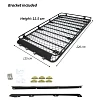 Roof Basket Rack Fits TOYOTA Landcruiser 200 Aluminium Alloy Powder Coated Cargo Cage 4X4 4WD Hydronalium - Image 3