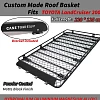 Roof Basket Rack Fits TOYOTA Landcruiser 200 Aluminium Alloy Powder Coated Cargo Cage 4X4 4WD Hydronalium - Image 9