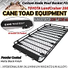 Roof Basket Rack Fits TOYOTA Landcruiser 200 Aluminium Alloy Powder Coated Cargo Cage 4X4 4WD Hydronalium - Image 1