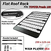 Flat Roof Rack Fits TOYOTA Prado 150 Aluminium Alloy Powder Coated Low Profile 4wd Luggage Carrier Trade - Image 8