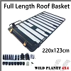 Roof Rack Basket Full Length Gutter Fit 220x123cm fits Landcruiser 80 Patrol MQ GQ GU, Prado 90, Mitsubishi Pajero  - Image 1