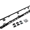 Roof Rack Backbone Mounting Rails Fits TOYOTA Prado 150 series Steel Powder Coated Low Profile  - Image 1