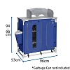 Camping Kitchen Unit Cook Table Foldable Storage Cupboard Windshield - Image 6