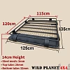 Roof Basket Fits TOYOTA Hilux Powder Coated Steel 4wd Luggage Basket Carrier Cargo - Image 2