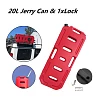 20L Jerry Can with Mounting Holder & Lock Red - Image 1