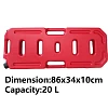 20L Jerry Can with Mounting Holder & Lock Red - Image 2