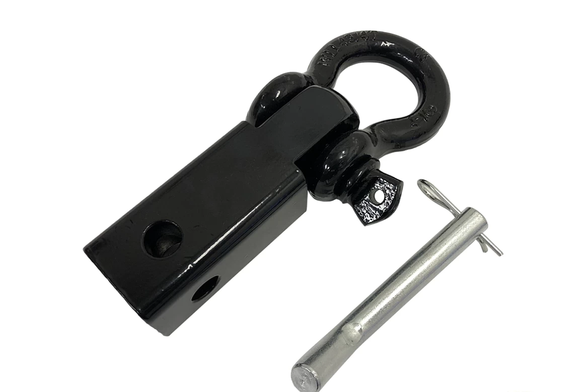 Tow Bar Recovery Hitch Receiver Bow Shackle 2 Inch Aluminium 4.75T Off Road 4X4