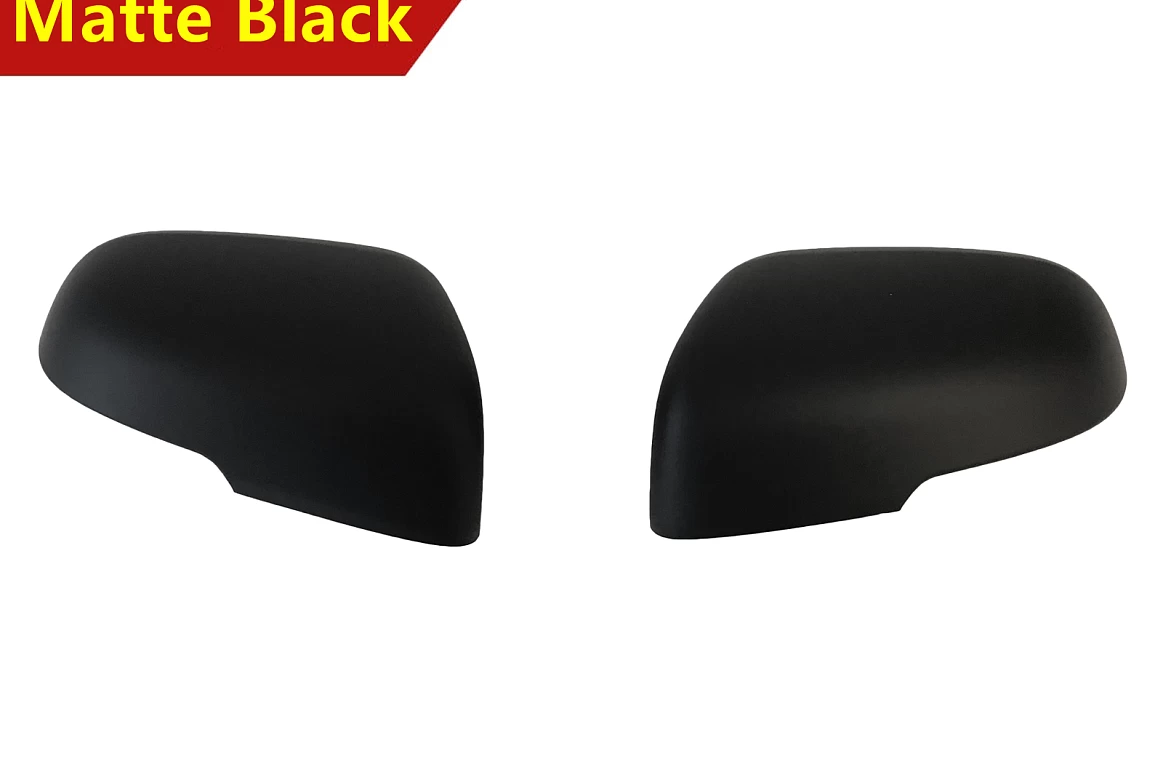 Side Mirror Covers fits GWM Cannon Ute 2020-Onwards Matte Black Top part A pair