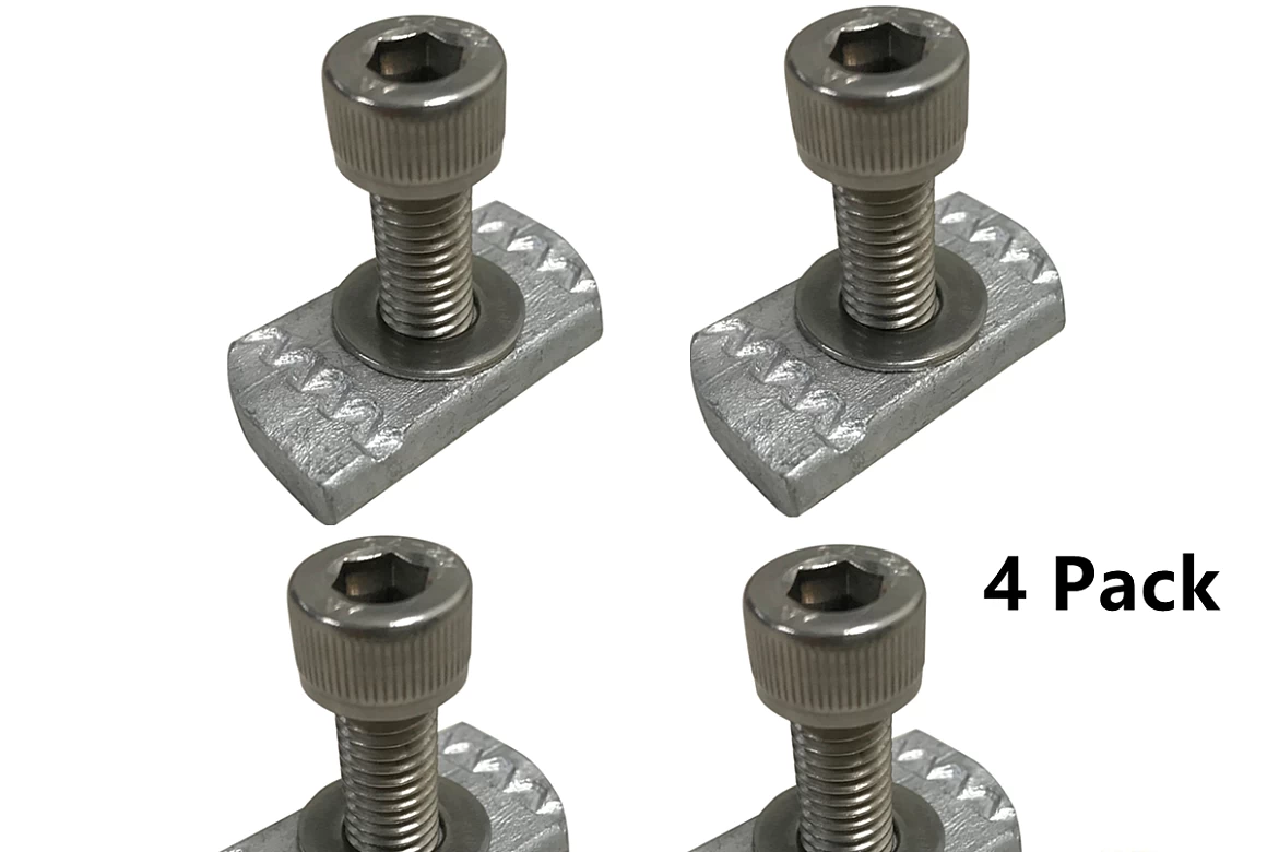 Channel Nut Bolt 4 Set 18x35mm M8 Fit Rhino Rack Platform Roof Rack Fastener T & C Roof Channel Rack