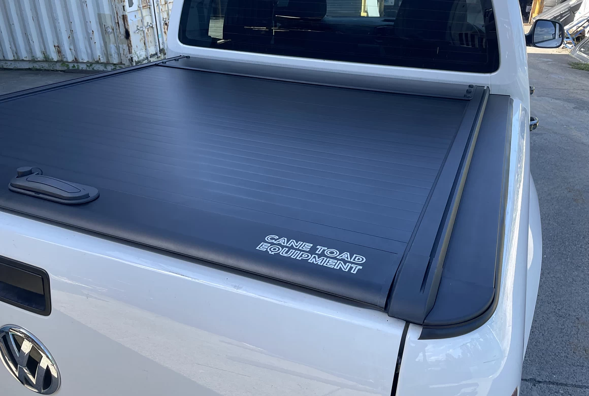 Roller Shutter Cover Retractable Tonneau Lid fit Volkswagen Amarok 2010-Onwards Dual Cab Matte Black 