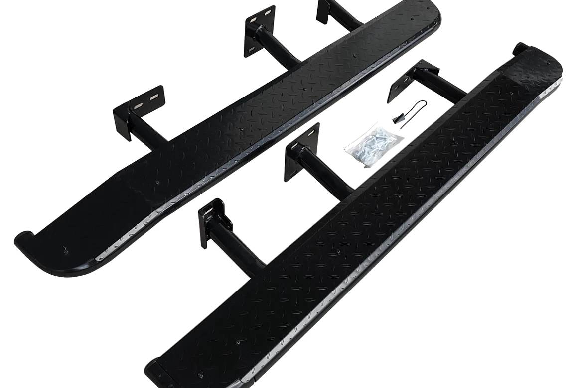 Heavy Duty Steel Side Steps / Rock Sliders for Toyota 150 Series