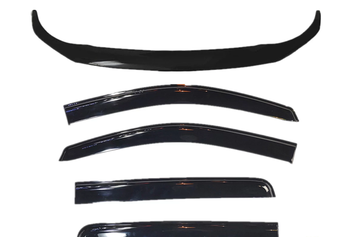 Bonnet Protector & WeatherShields Window Visors suit Navara NP300 D23 2014-2020 Combo deal