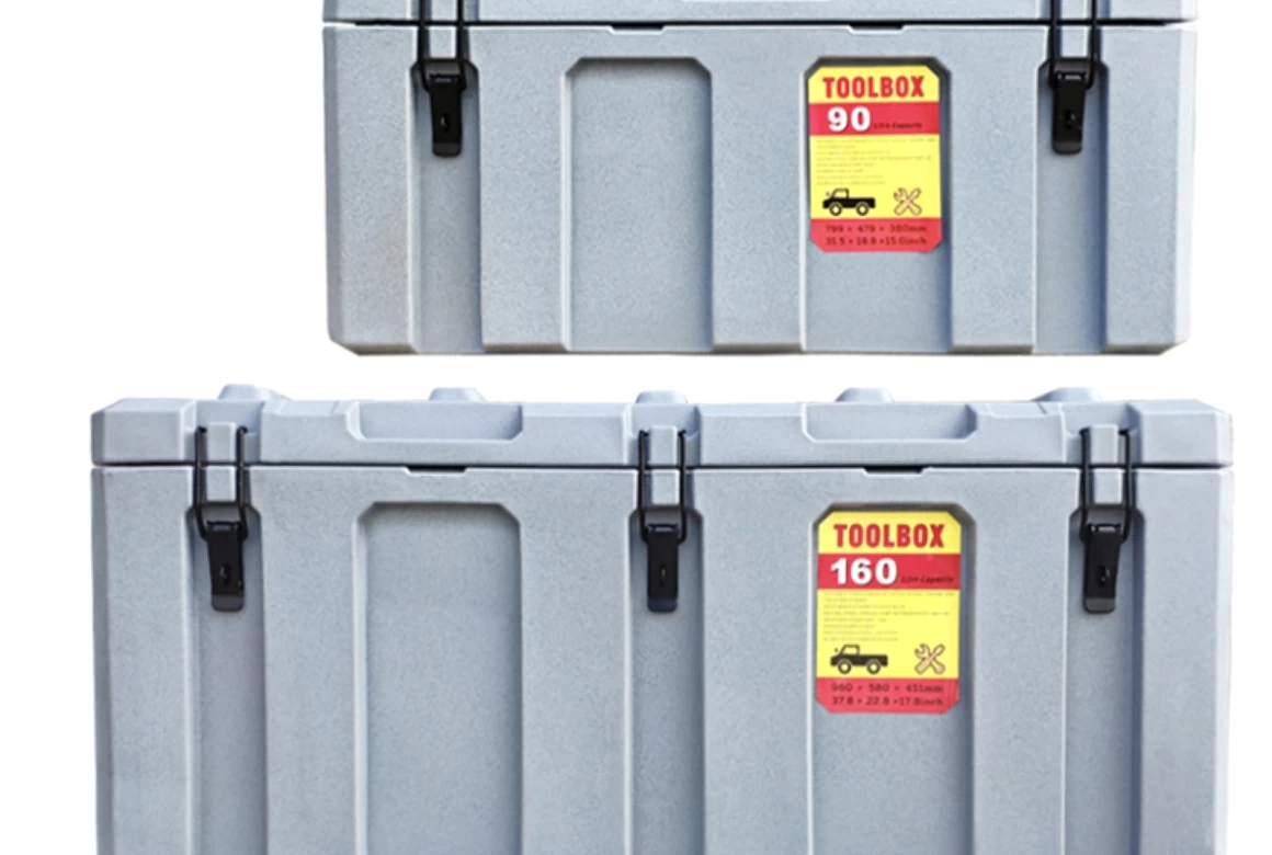 50+160L Poly Tool Box Storage Grey