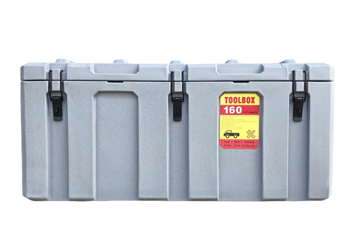 160L Poly Tool Box Storage Grey