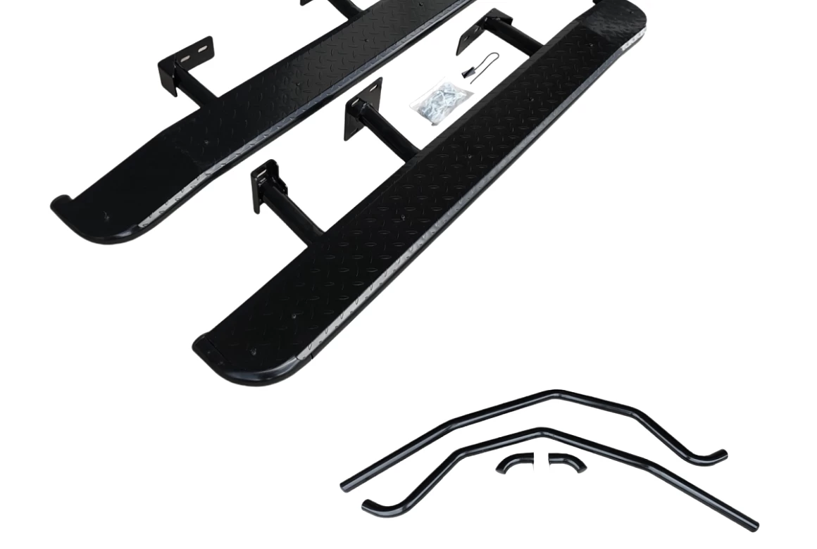 Heavy Duty Steel Side Steps / Rock Sliders with Brush Bars for Toyota Prado 150 Series