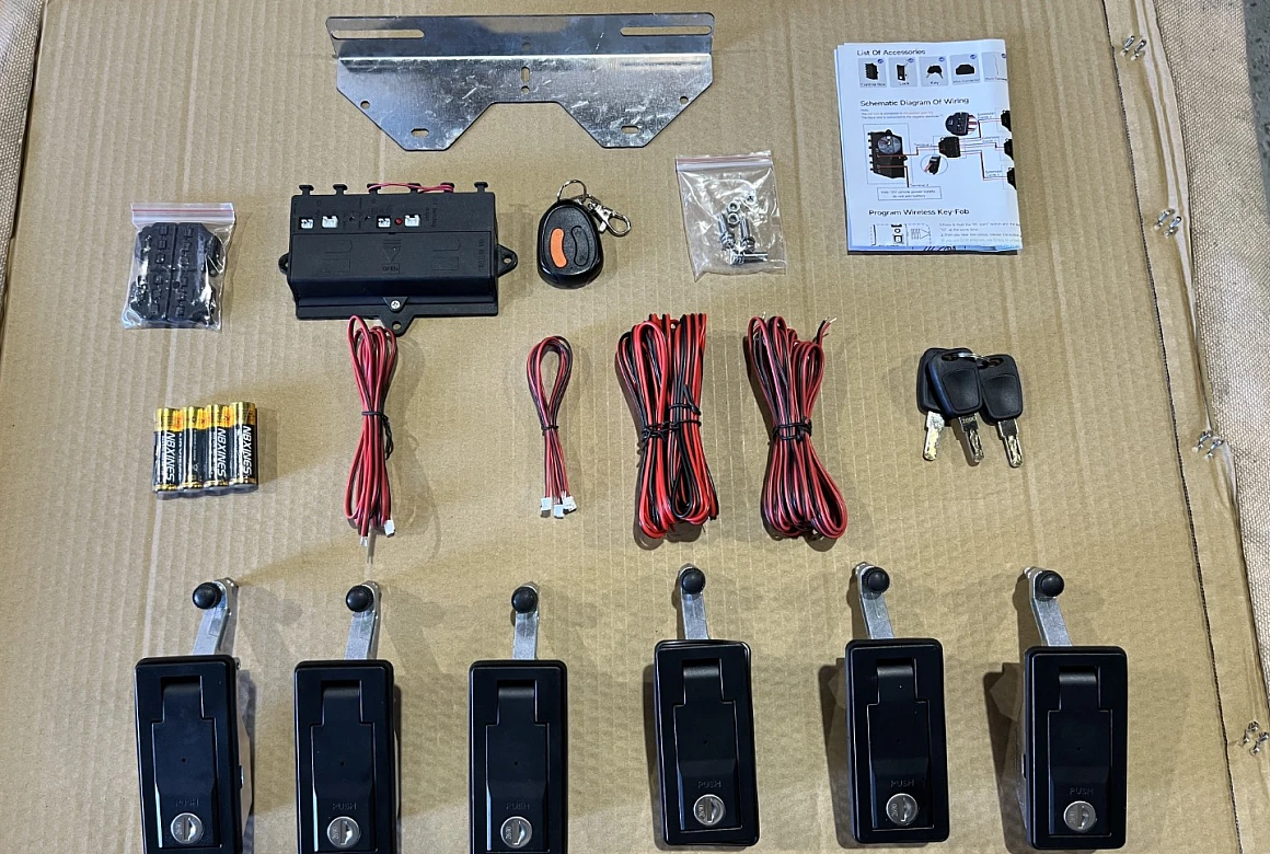 Remote Control Central Locking Kit for Trade Cap Steel/Aluminium Canopy ...