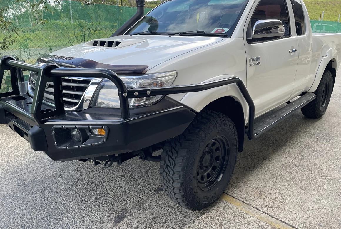 Combo Deal Overland Bullbar + Rock Sliders + Brush Bars for TOYOTA HILUX N70 Post Facelift Model 2012-2014