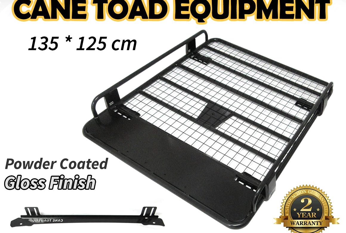 Ute Roof Rack Basket Fits TOYOTA Hilux 97-15 Powder Coated Steel Tradesman 4wd Luggage Basket Carrier