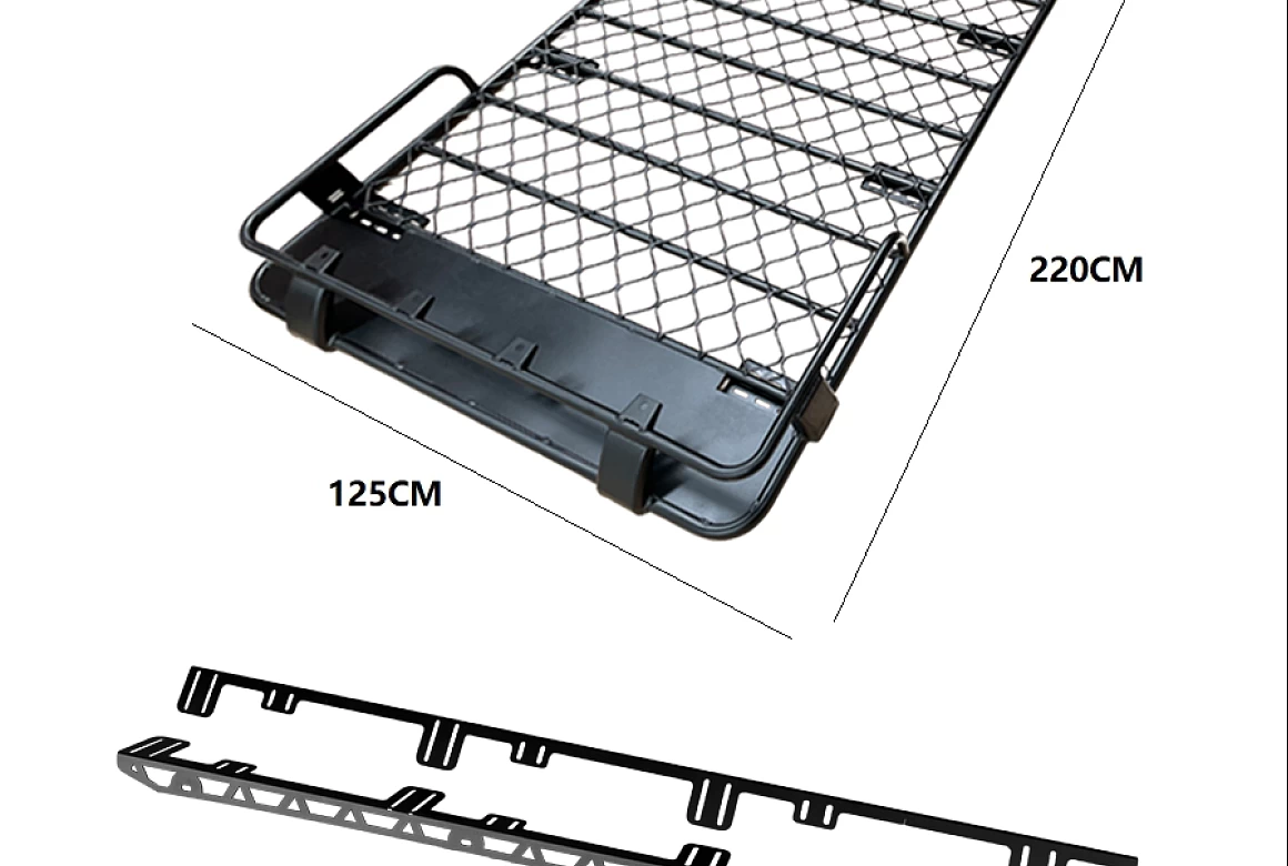 Roof Basket Rack Fits Nissan Patrol Y62 Aluminium Alloy Powder Coated Roof Tent 4X4 4WD Hydronalium