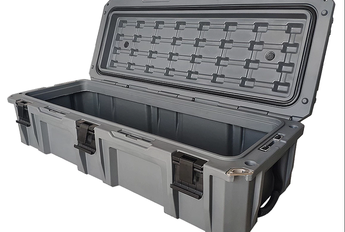 On Sale! 110L Tool Box Low Profile Roof Storage Case Box Waterproof Cargo  Box Plastic Heavy Duty - Only 215 AUD