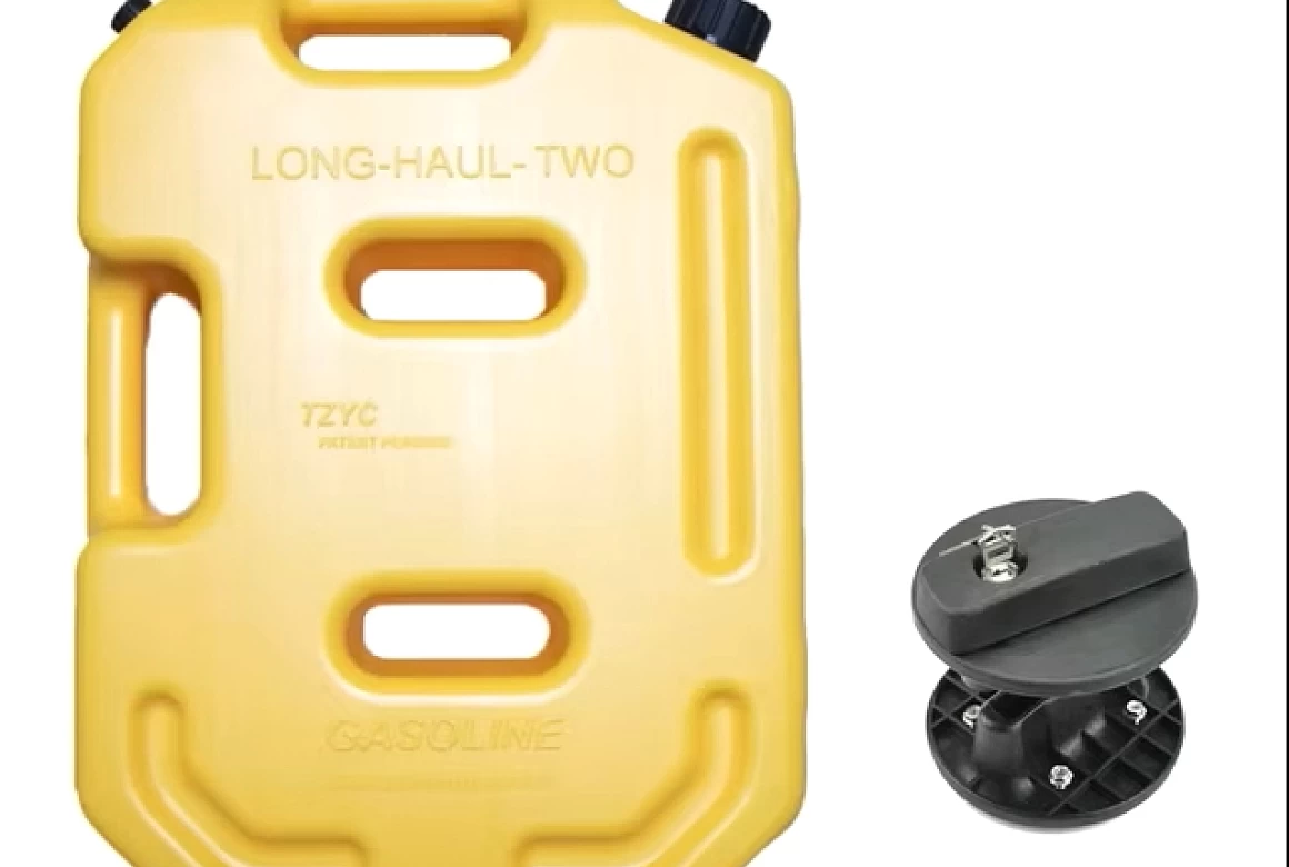 10L Heavy Duty Yellow Jerry Can w/ One Mounting Holder & Lock