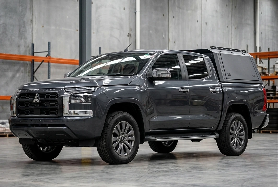 View of the Gen 2 Aluminium Canopy for Mitsubishi Triton MV 2024+