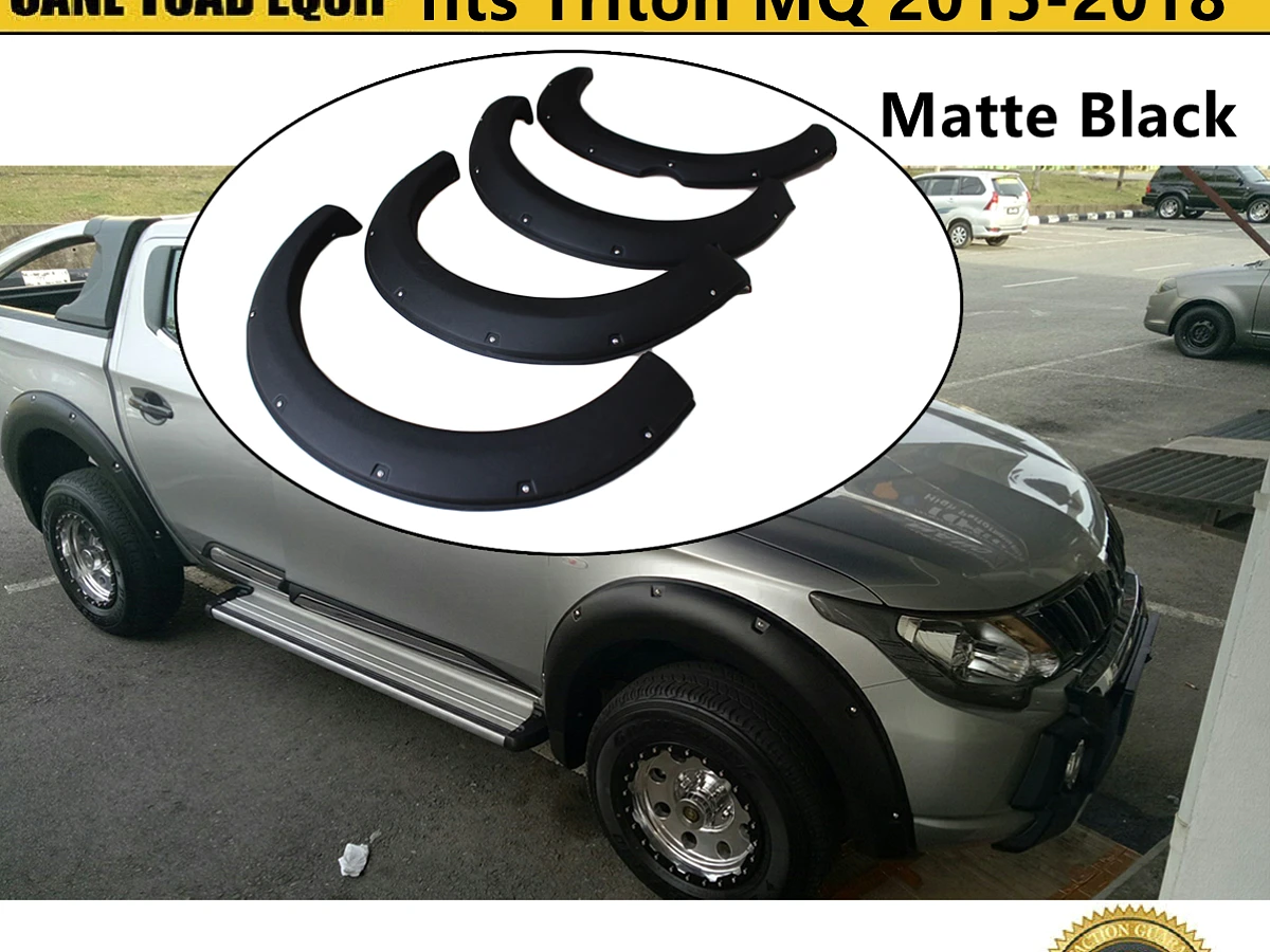 Jungle Flares off Road Guards to suit Mitsubishi Triton MQ 2015-2018 Matte Black
