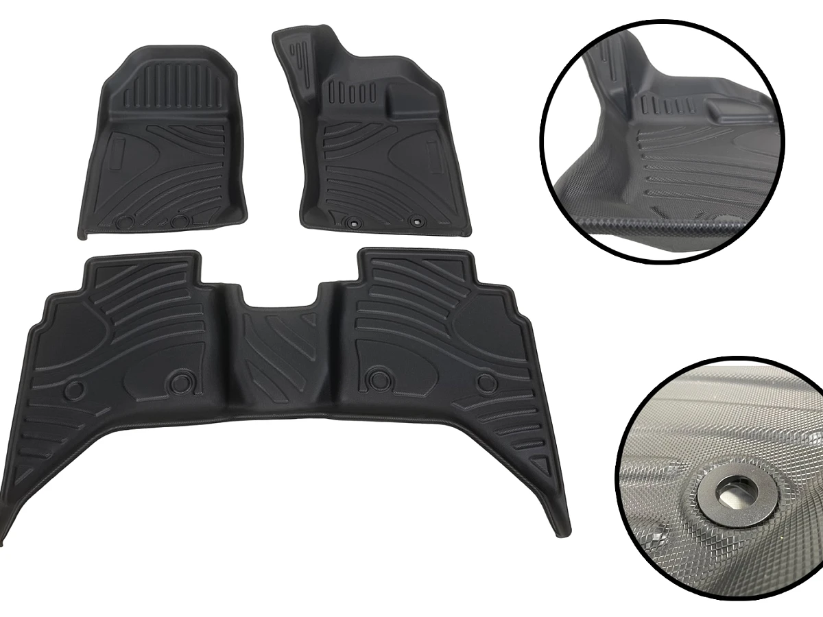 3D Moulded Floor Mats for Isuzu Dmax D-MAX & BT50 2021+  (All-weather Protection)