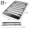 Roof Rack Fits TOYOTA Prado 120 series Aluminium Alloy Flat Low Profile Hydronalium