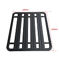 135x125cm Alloy Flat Roof Rack Platform Aluminium with Hardware for Canopy Mounting