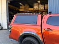 Steel canopy with pet window doors