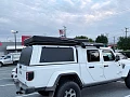 Aluminium canopy, sprayed to match