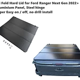 Tri-Fold Hard Tonneau Cover for Ford Ranger Next Gen 2022+ Dual Cab Ute Lid 