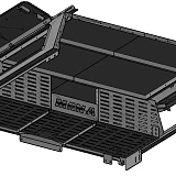 Steel Canopy Internal Front Shelving Molle Panel 