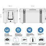 75L Hard Ice Cooler Box