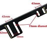 Full Length Roof Rack Backbone Mounting Rails for TOYOTA Landcruiser 200 series