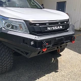 Revolution Bullbar for Navara NP300 D23 2015-19 Airbag Compatible ADR Matte Black Steel
