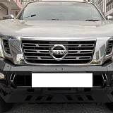 Revolution Bullbar & Winch Combo for Navara NP300 D23 2015-19 Airbag Compatible ADR Matte Black Steel