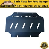  3mm Bash Plate Fits Ford Ranger PX123 2012-2021 Front Engine Sump Guard Black 4WD