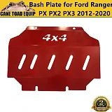 Bash Plate Red Fits Ford Ranger PX123 Ute 2012-2020 3mm Front Engine Sump Guard 