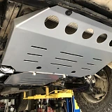 2PCS 3mm Silver Bash Plate Front Sump Guard for Ford Ranger PX 1 2 3 2012-2020