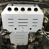 2PCS 3mm Silver Bash Plate Front Sump Guard for Ford Ranger PX 1 2 3 2012-2020