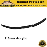 Bonnet Protector Guard for Toyota Hilux 2012-2015 Vigo Tinted Black Guard Post facelift
