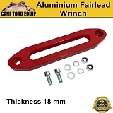 Winch Fairlead Red Aluminium Hawse Synthetic Dyneema Rope 4wd 4x4 towing