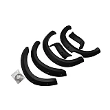 6" Bolted Matte black Fender Flares Set
