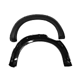 6" Bolted Matte black Fender Flares Set