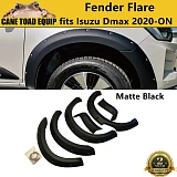 6" Bolted Matte black Fender Flares Set