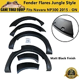 Fender Flares Jungle Style Matte Black for Nissan Navara NP300 D23 2015- ON Wheel Arch Cover 4WD 