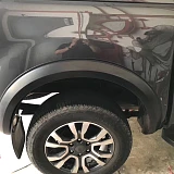 Fender Flare Kit Slim Matte Black Guard Sensor Hole Fits Ford Ranger PX3 MK3 2018-2021